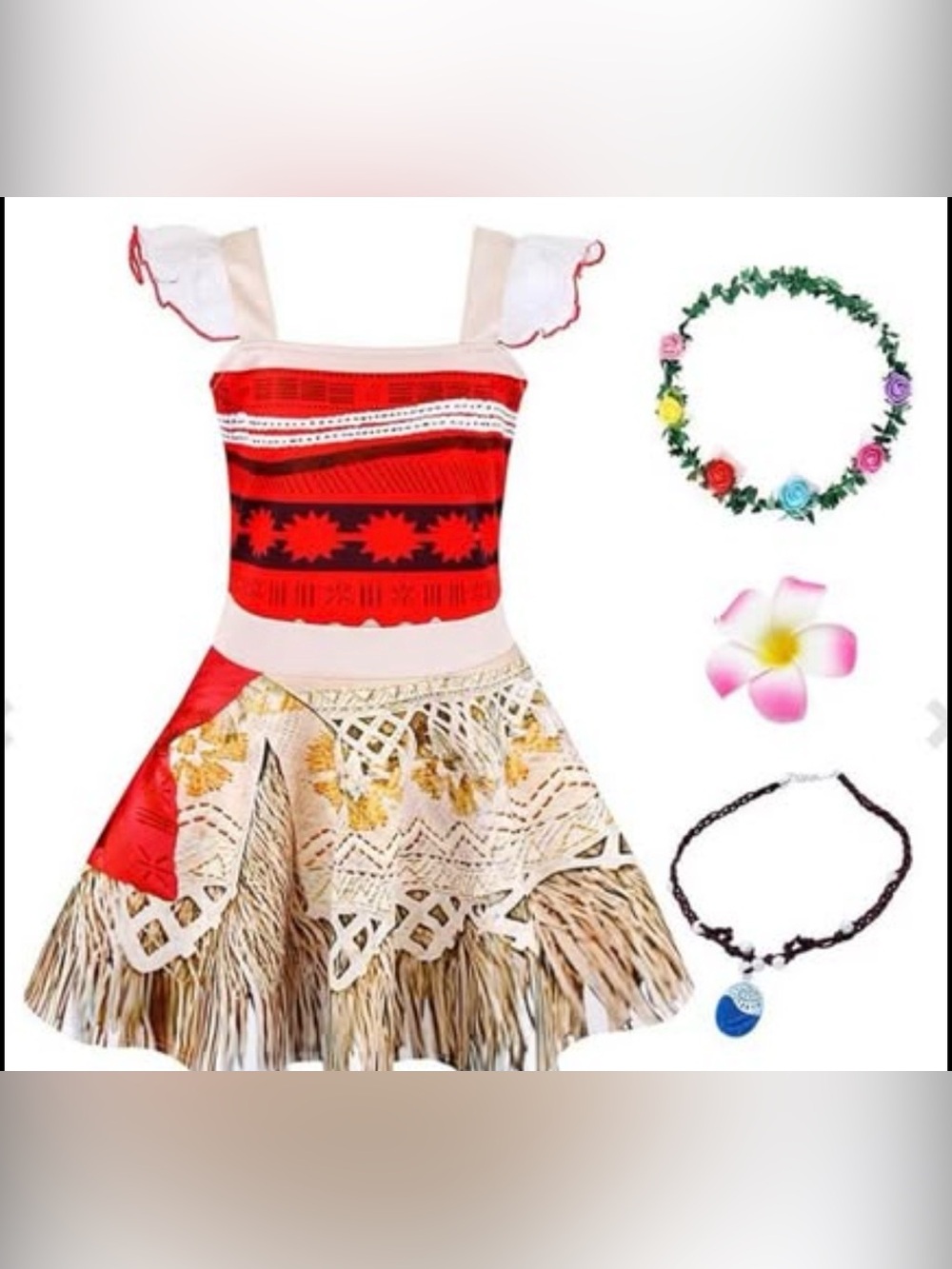 KNEMMY MOANA HALLOWEEN COSTUME DRESS